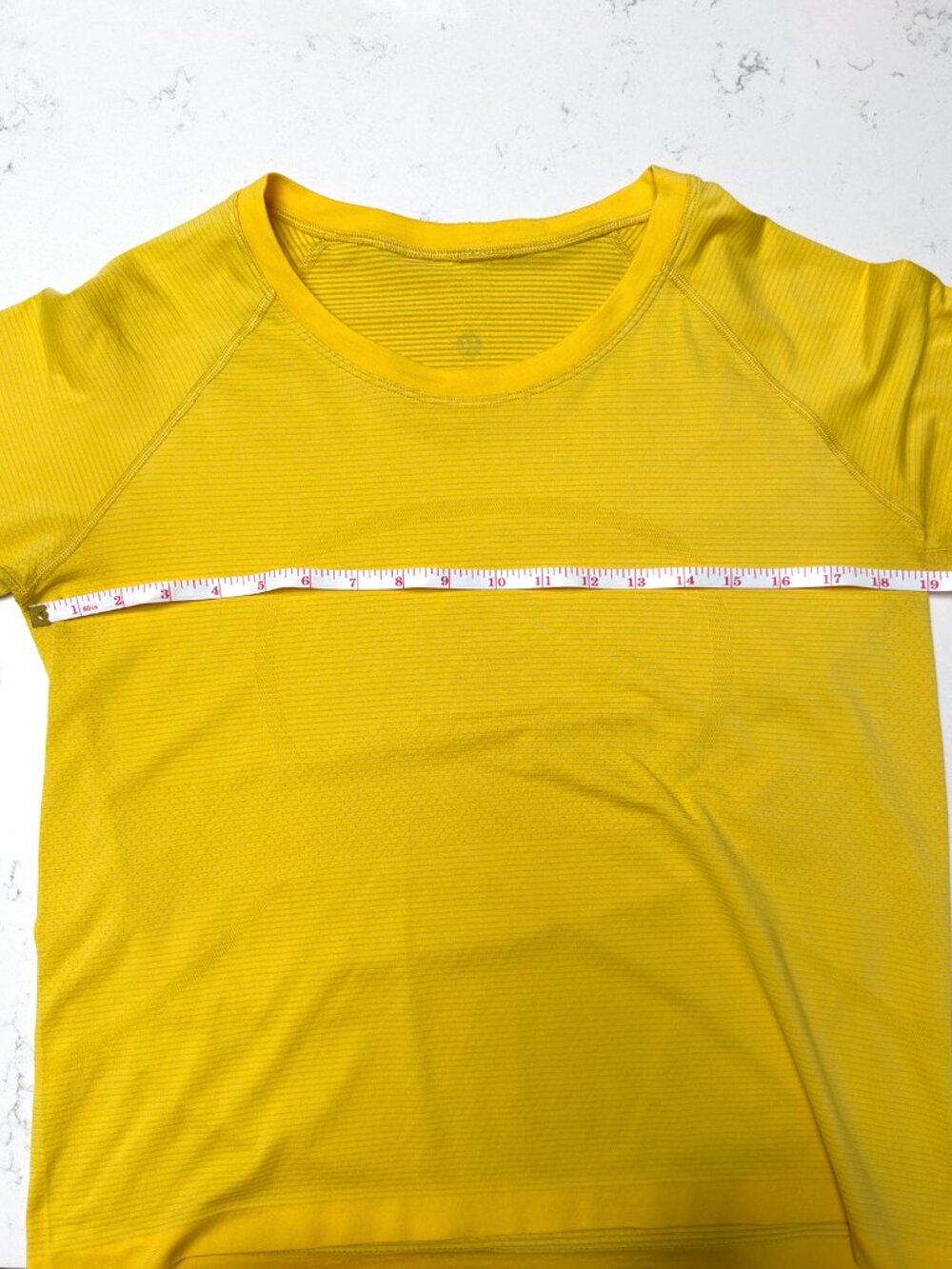 Lululemon Yellow Textured Long Sleeve Top with Thumbholes - Picture 7 of 7